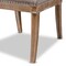 Baxton Studio Charmant Beige Upholstered Weathered Oak Finished Wood Dining Chair 147-8331 - alternate 6